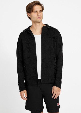 Чорна демісезонна вітровка Guess