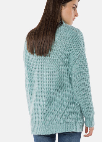 Мятный демисезонный свитер MR 520