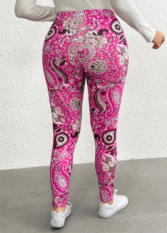 Розовые демисезонные леггинсы SHEIN