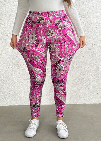 Розовые демисезонные леггинсы SHEIN