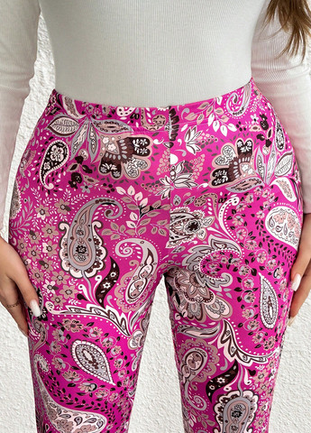 Розовые демисезонные леггинсы SHEIN