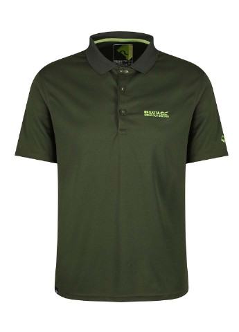 Темно-зеленая футболка-поло для мужчин Regatta с надписью