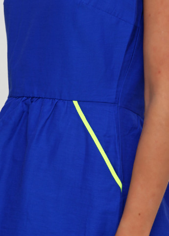 Синее кэжуал платье клеш mark by Francesca's однотонное