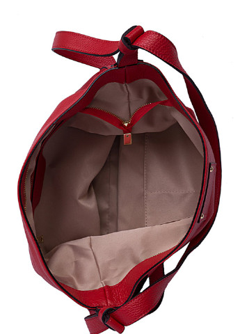 Красная кожаная сумка на плечо Conte Frostini (254368005)