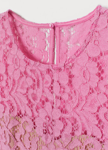 Розовое кэжуал сукня клеш H&M однотонное