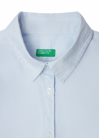 Голубой классическая рубашка United Colors of Benetton