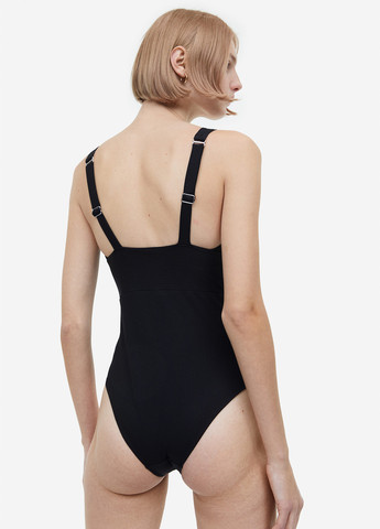 Чорний літній купальник суцільний H&M