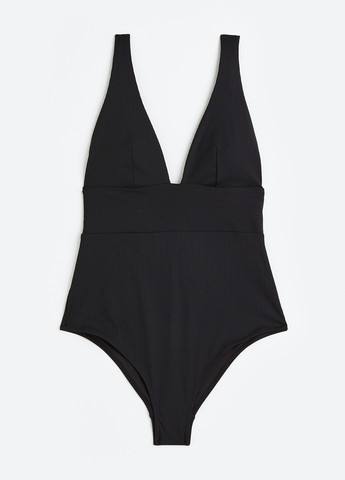 Чорний літній купальник суцільний H&M