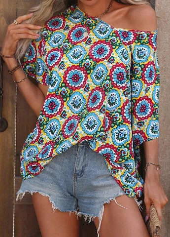 Комбинированная блуза SHEIN