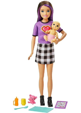 Ігровий набір Барбі Barbie Skipper Babysitters Inc. Няня Скіппер лялька +аксесуари (GRP11) Mattel (255664940)