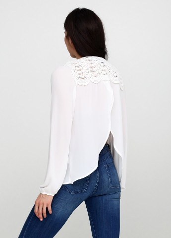 Белая демисезонная блуза Ichi