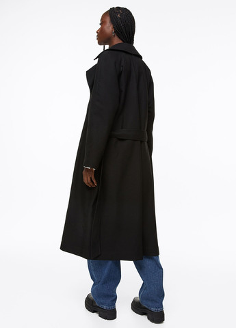 Чорне демісезонне Пальто оверсайз H&M
