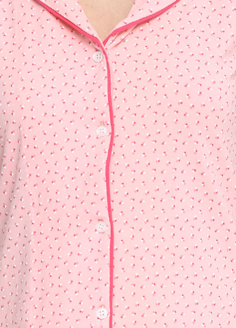 Персиковая всесезон пижама (рубашка, брюки) Deep Sleep