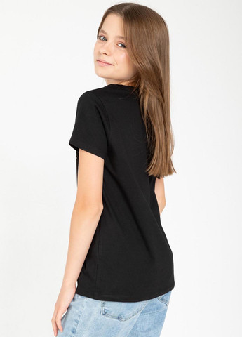 Черная летняя футболка Reporter Young