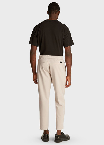 Кремовые классические, кэжуал демисезонные прямые брюки Calvin Klein