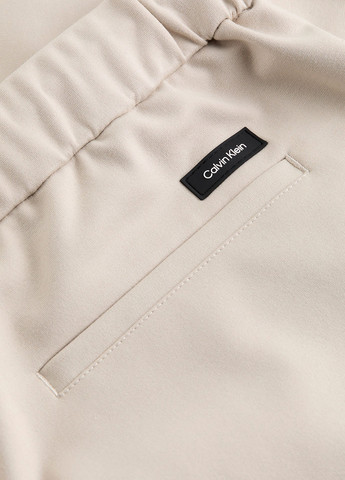 Кремовые классические, кэжуал демисезонные прямые брюки Calvin Klein