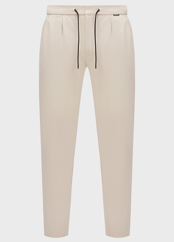 Кремовые классические, кэжуал демисезонные прямые брюки Calvin Klein