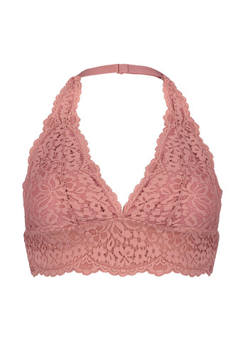 Рожевий бралетт бюстгальтер Hunkemoller без кісточок мереживо, поліамід