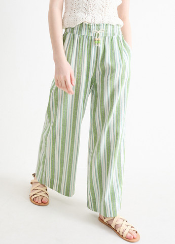 Зеленые кэжуал летние палаццо брюки C&A