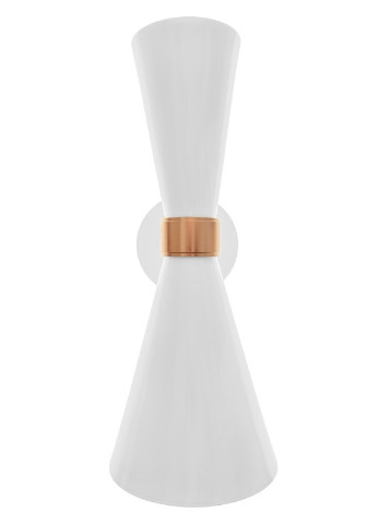 Бра настенное накладное лофт BL-525W/2 E27 WH/G Brille (253894542)