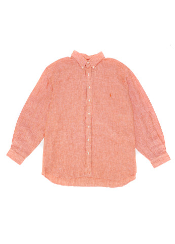 Оранжевая кэжуал рубашка меланж Ralph Lauren