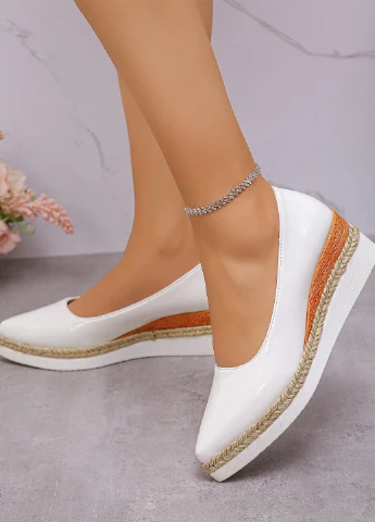SHEIN Туфлі туфлі-човники білий з поліуретан, китай — демісезон (325706648)