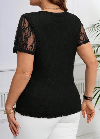 Чорна блуза SHEIN