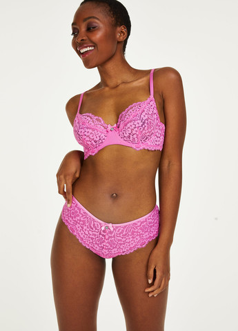 Рожевий бюстгальтер Hunkemoller з кісточками мереживо, поліамід