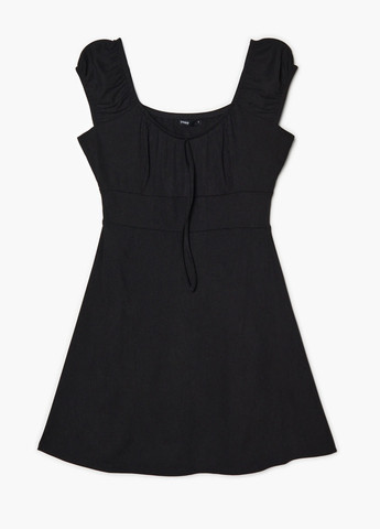 Черное кэжуал платье а-силуэт Cropp однотонное