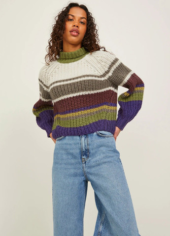 Комбинированный демисезонный свитер JJXX