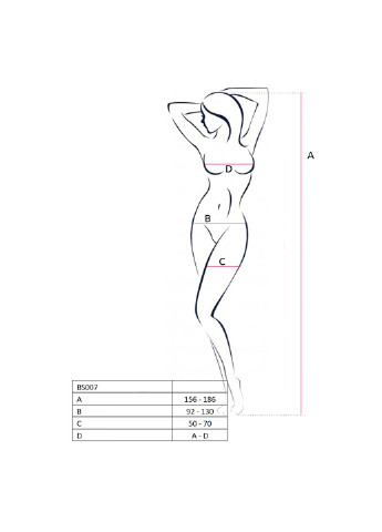 Бодістокінг BS007 white, комбінезон, закриті плечі, рукав 3/4 Passion (255458457)