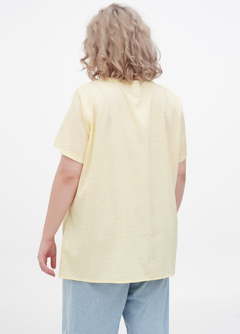 Желтая летняя блуза Minus