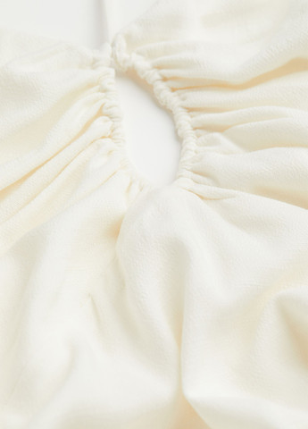 Кремова кежуал, коктейльна сукня H&M однотонна