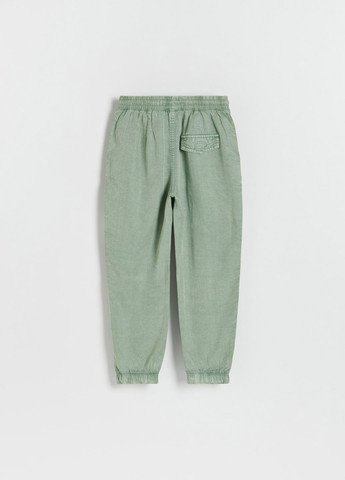 Светло-зеленые кэжуал демисезонные брюки джоггеры Reserved