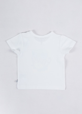 Белая летняя футболка Noppies