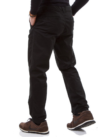 Черные кэжуал демисезонные прямые брюки Sabin