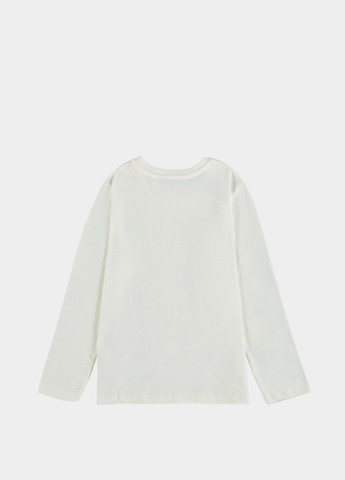 Белый демисезонный кэжуал лонгслив Piazza Italia с надписями