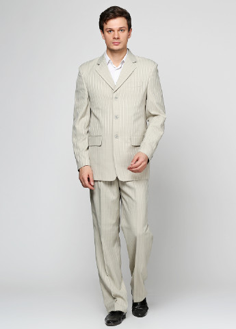 Светло-бежевый летний костюм (пиджак, брюки) брючный Galant