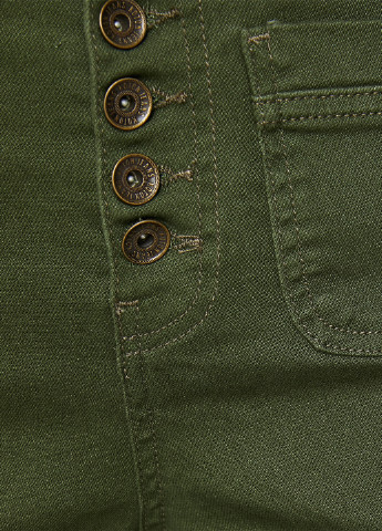 Темно-зеленые джинсовые демисезонные клеш брюки KOTON