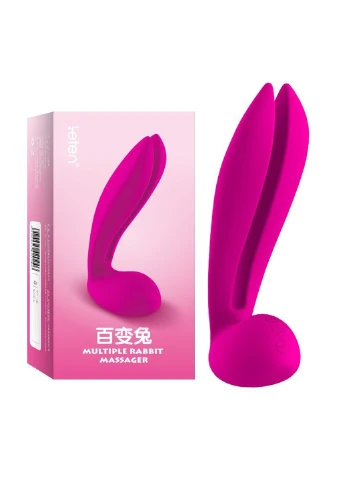 Вибромассажер кролик Multi Rabbit, три вибромотора, гибкие ушки, 7 режимов работы Leten (256537727)