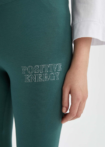 Штани для вагітних DeFacto зелені кежуали бавовна