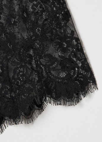 Комбінезон H&M однотонний чорний кежуал поліамід