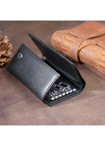 Жіночий шкіряний гаманець-ключниця 12,3х7,3х1 см st leather (252129549)