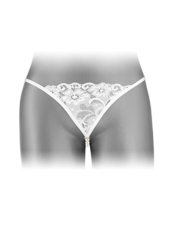 Трусики-стрінги з перлинною ниткою VENUSINA White Fashion Secret (255615096)