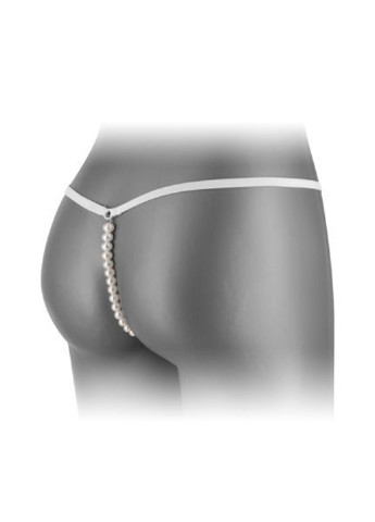 Трусики-стрінги з перлинною ниткою VENUSINA White Fashion Secret (255615096)