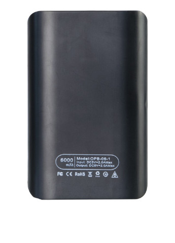 Универсальная батарея 6000mAh Black (павербанк) Optima OPB-6-1