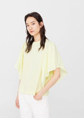 Світло-жовта літня футболка Mango