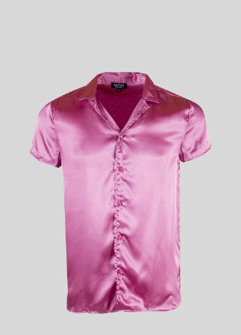 Фиолетовая рубашка однотонная Boohoo