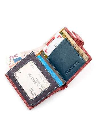 Жіночий шкіряний гаманець 8,5х9,5х2,5 см st leather (252133885)