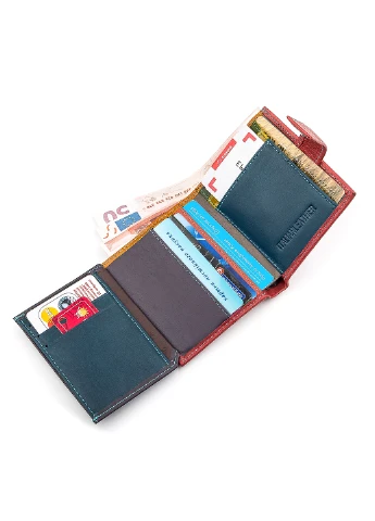 Жіночий шкіряний гаманець 8,5х9,5х2,5 см st leather (252133885)